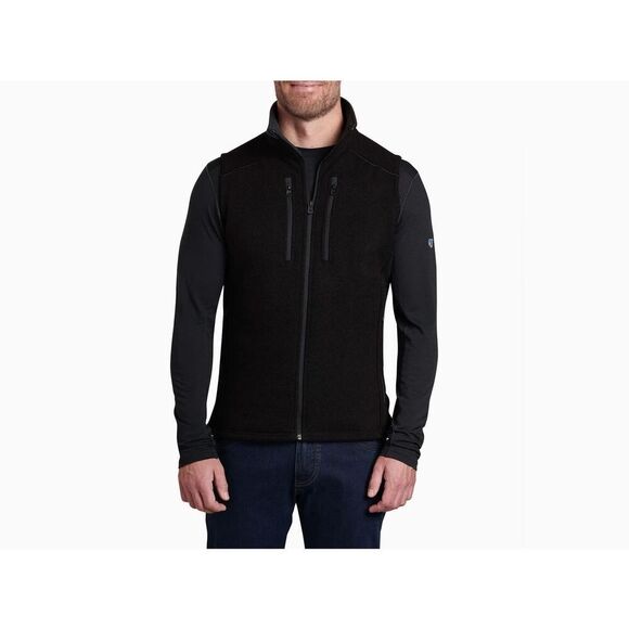 KUHL Men’s INTERCEPTR VEST size M Black Full Zip Fleece Outdorsy - Picture 1 of 11